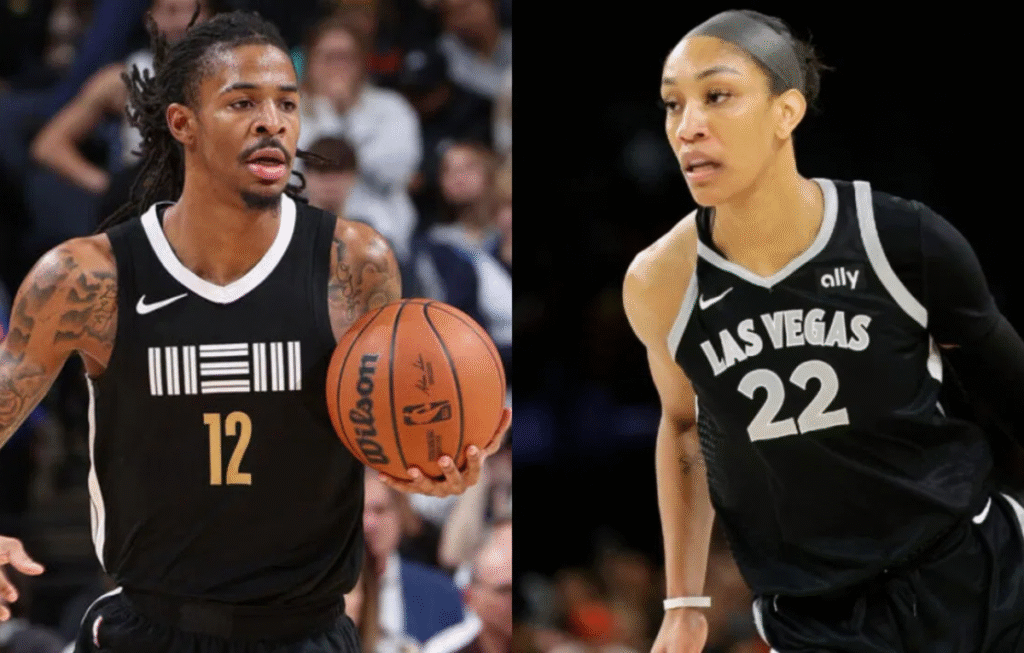 NBA Star Ja Morant Hails A’ja Wilson After Aces Crush Mercury in WNBA Clash