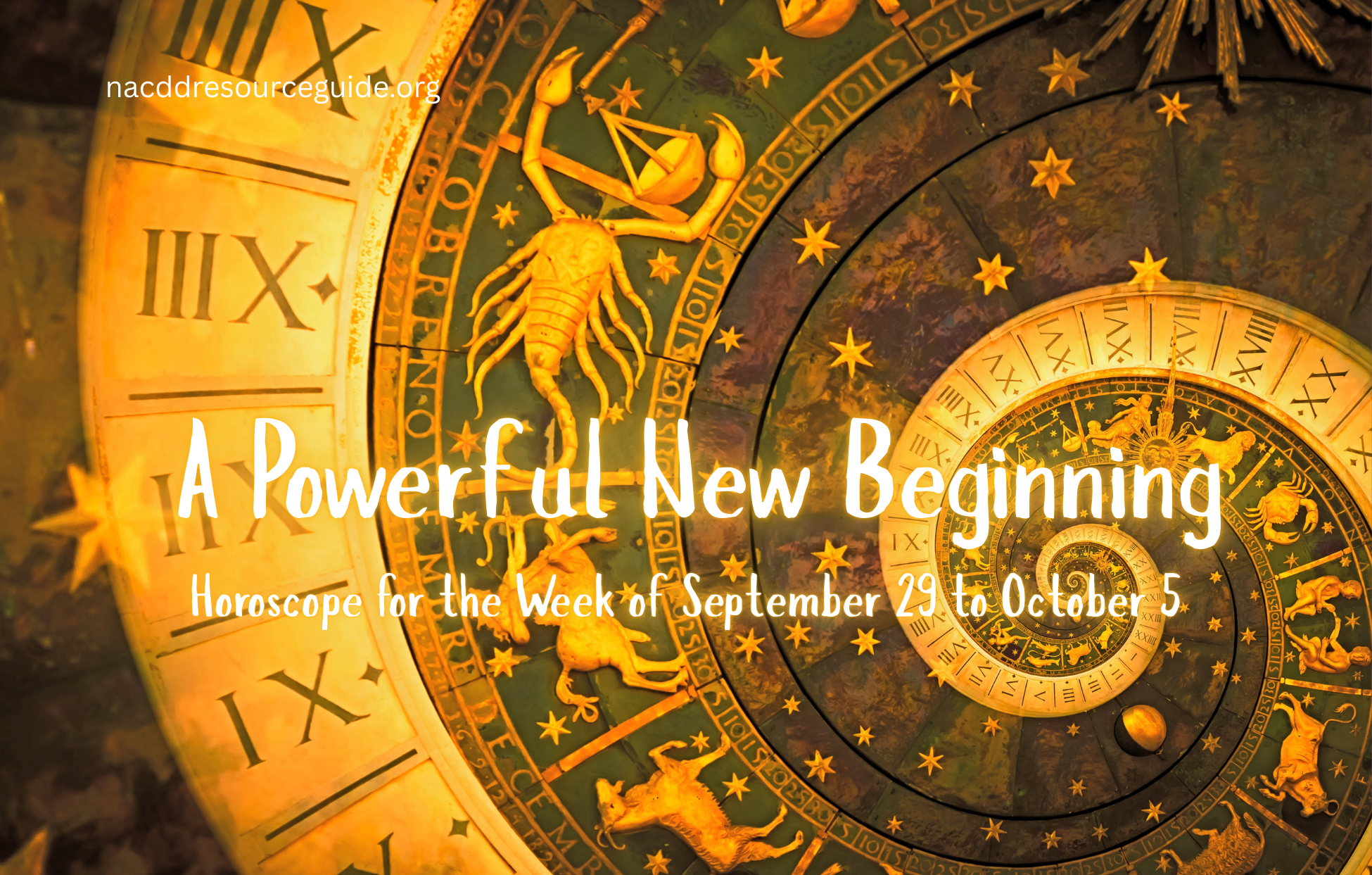 Horoscope for the Week of September 29 to October 5: A Powerful New Beginning