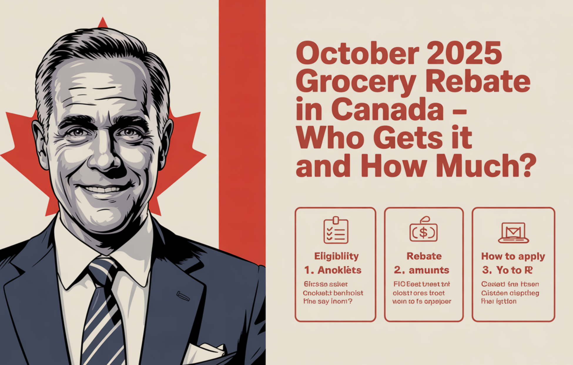 October 2025 Grocery Rebate in Canada – Who Gets It and How Much?