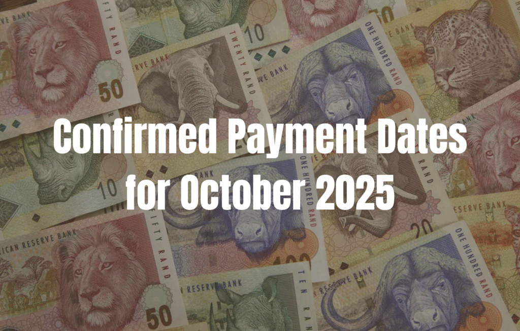 SASSA October 2025 Payments: Official Dates and Grant Payout Info