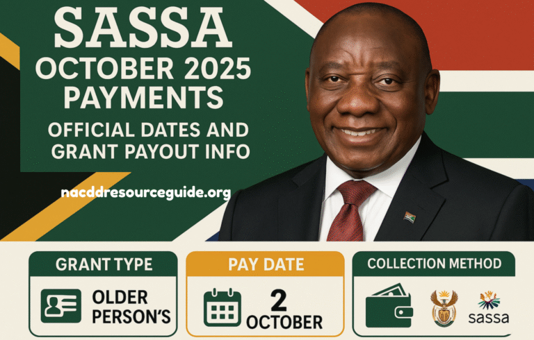 SASSA October 2025 Payments: Official Dates and Grant Payout Info
