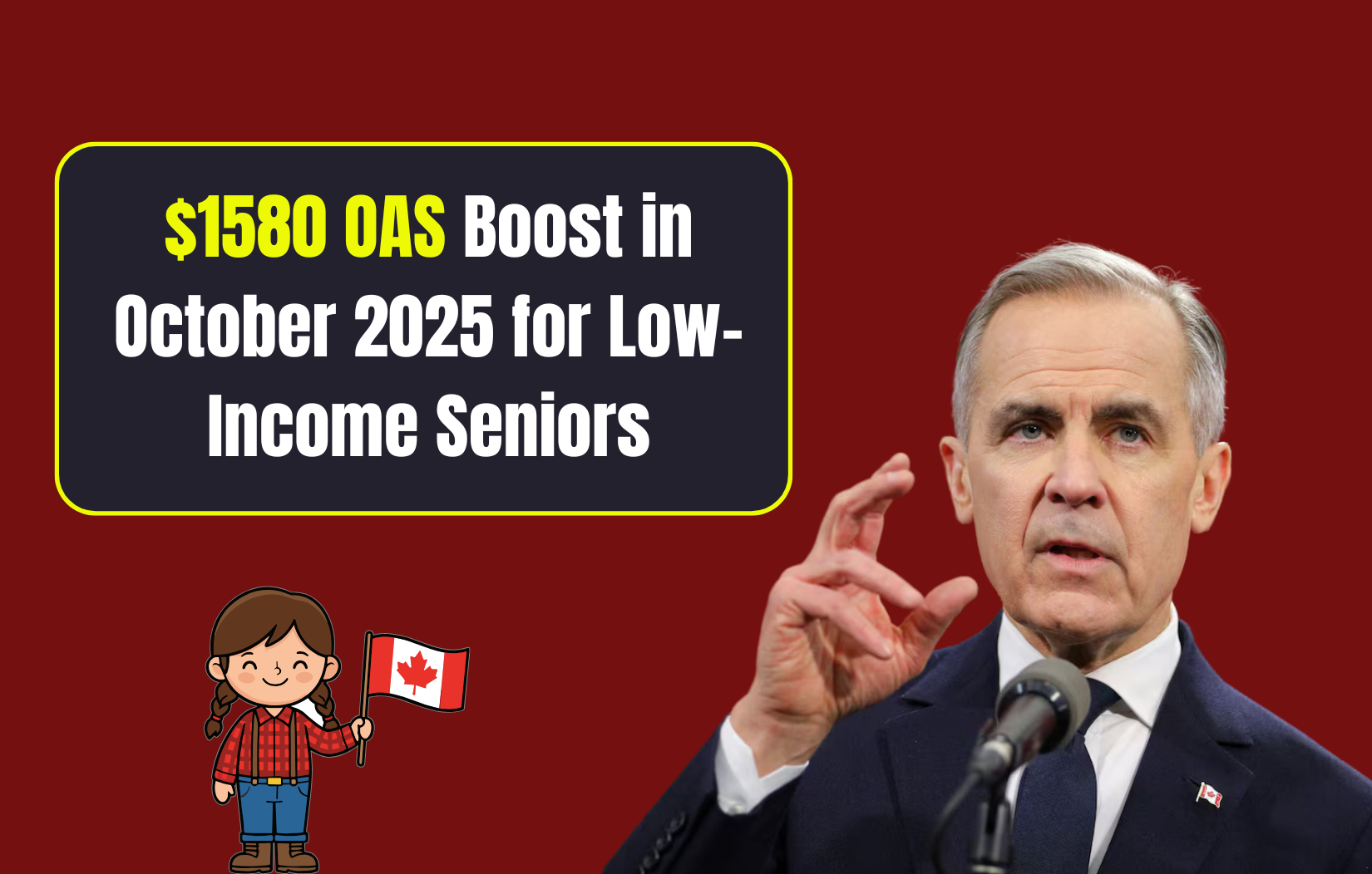 $1580 OAS Boost in October 2025 for Low-Income Seniors: Full Payment Breakdown
