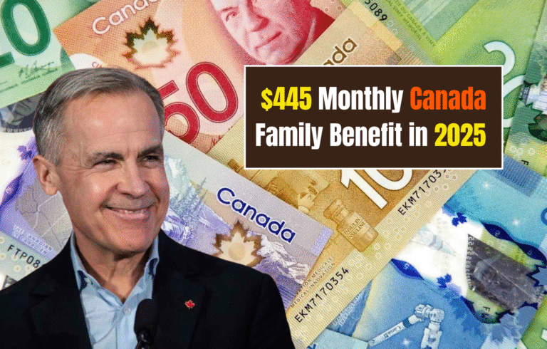 $445 Monthly Canada Family Benefit in 2025 – Eligibility, Payment Schedule & Claim Guide
