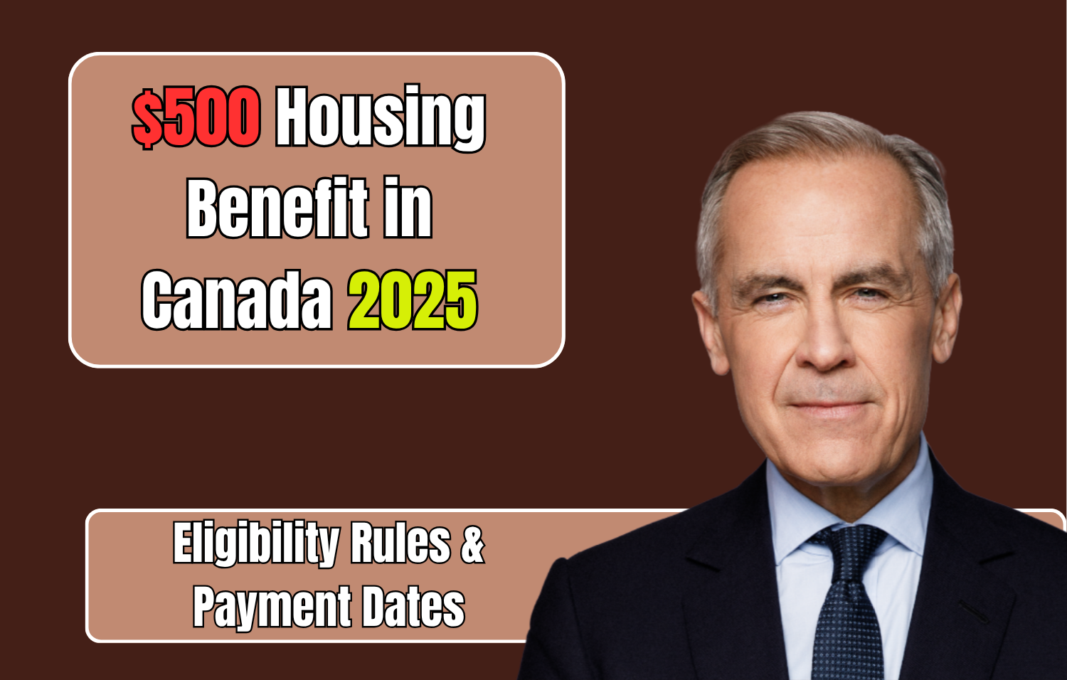 $500 Housing Benefit in Canada 2025: Eligibility Rules & Payment Dates