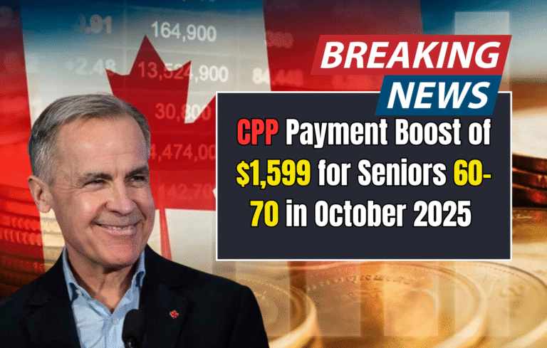 CPP Payment Boost of $1,599 for Seniors 60–70 in October 2025 – Eligibility & Dates Inside