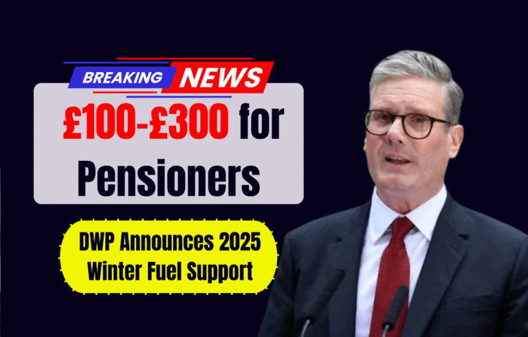 DWP Announces 2025 Winter Fuel Support: £100–£300 for Pensioners