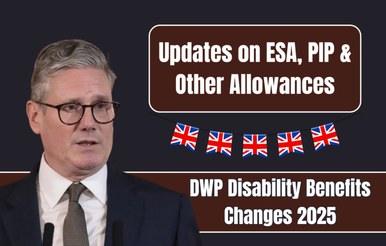 DWP Disability Benefits Changes 2025: Updates on ESA, PIP & Other Allowances