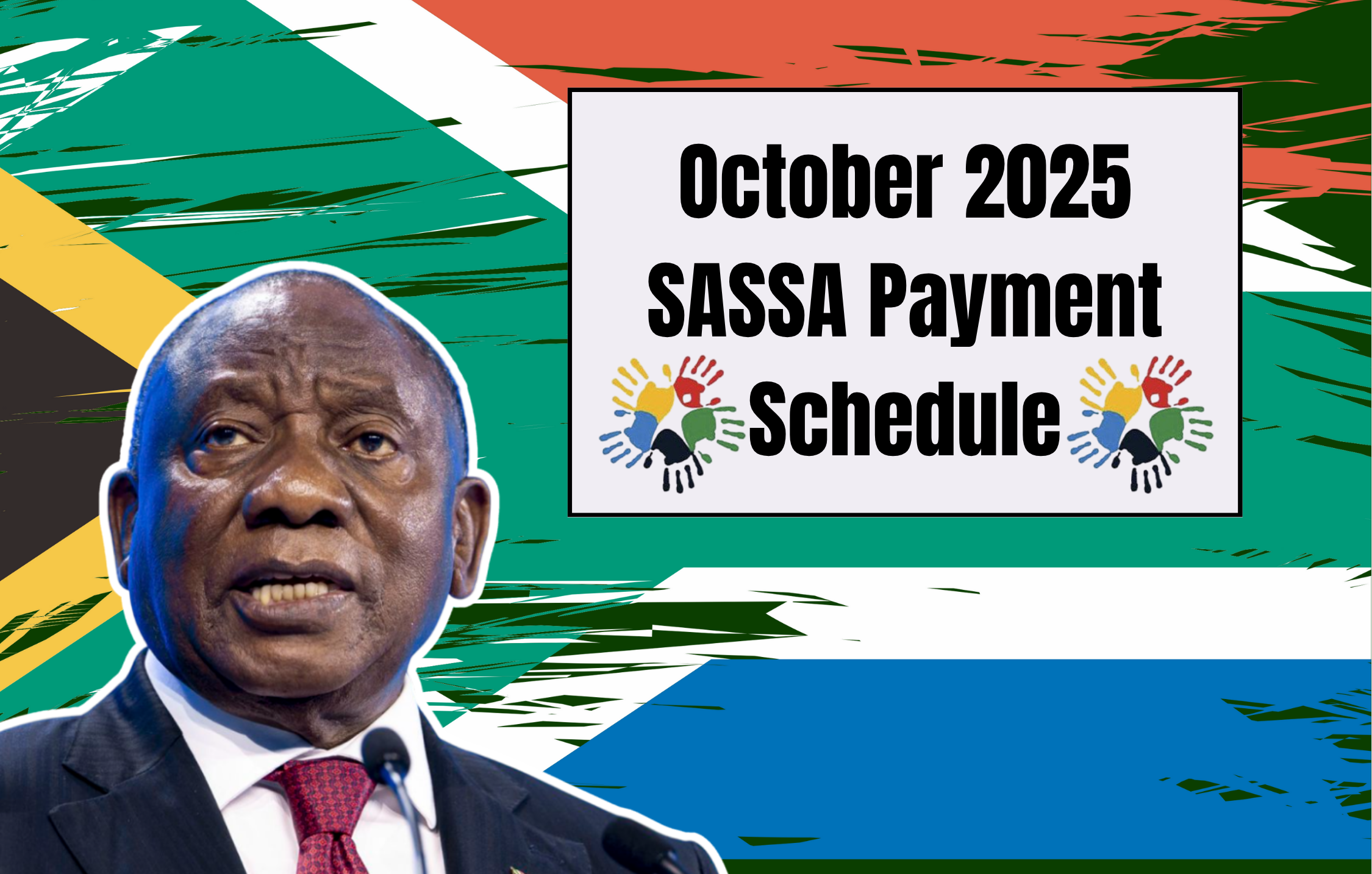 October 2025 SASSA Payment Schedule – Official Grant Dates & Amounts