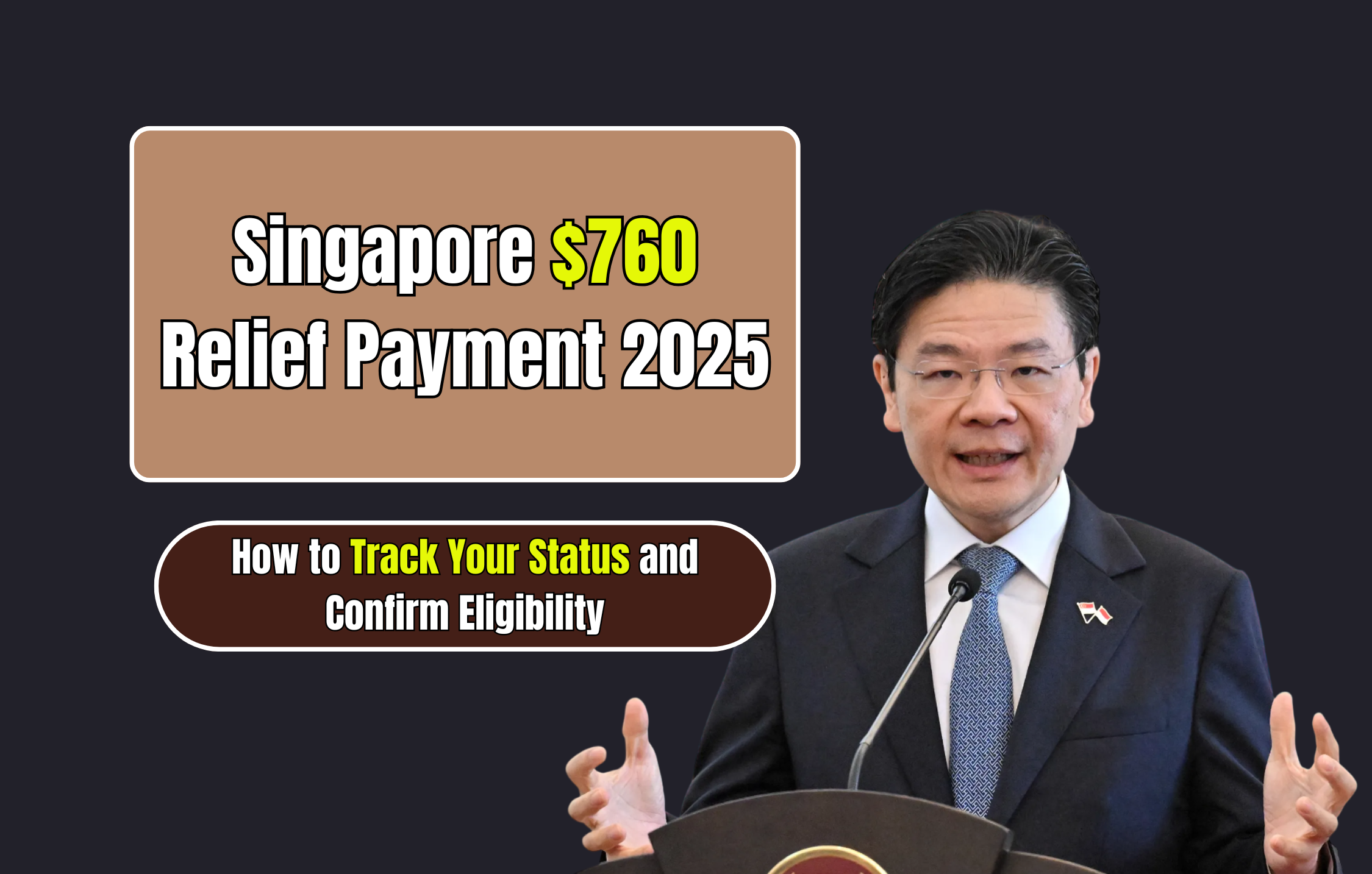 Singapore $760 Relief Payment 2025: How to Track Your Status and Confirm Eligibility